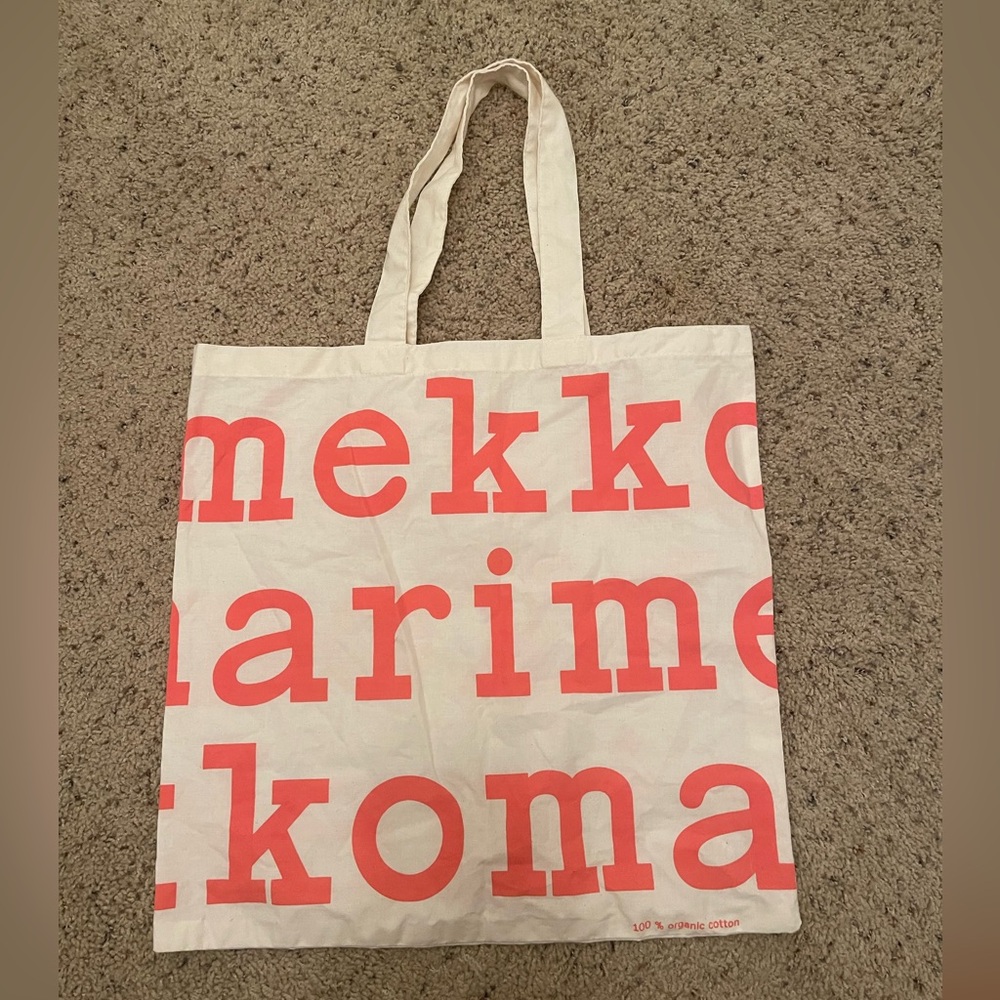 Marimekko Coral Logo Tote